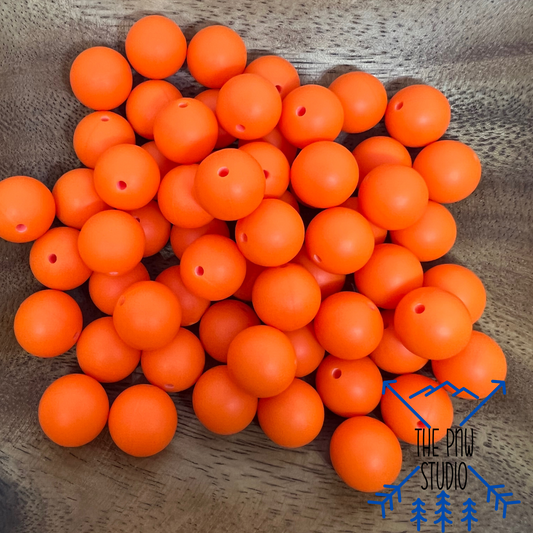 15mm Orange beads