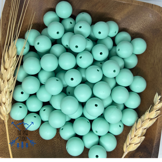 15mm Aqua beads