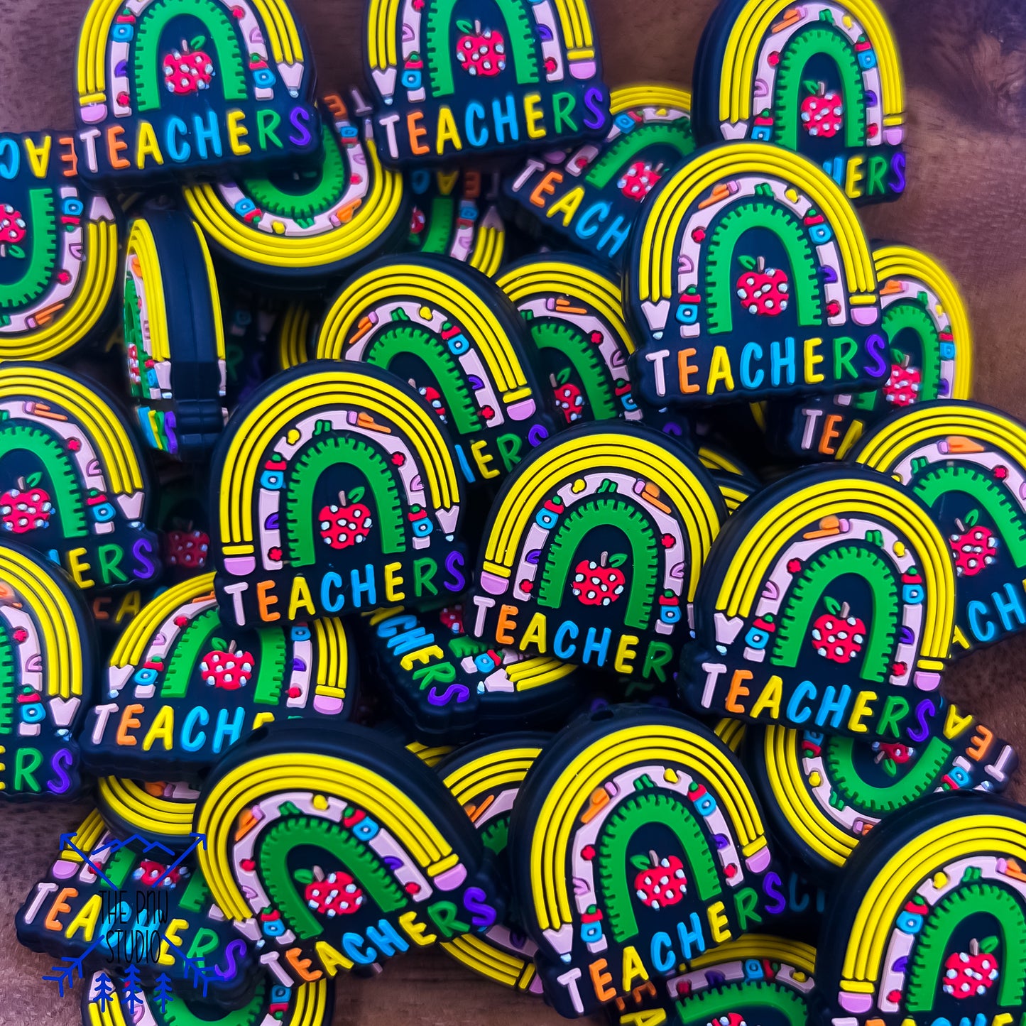 Teachers pencil Rainbow focal