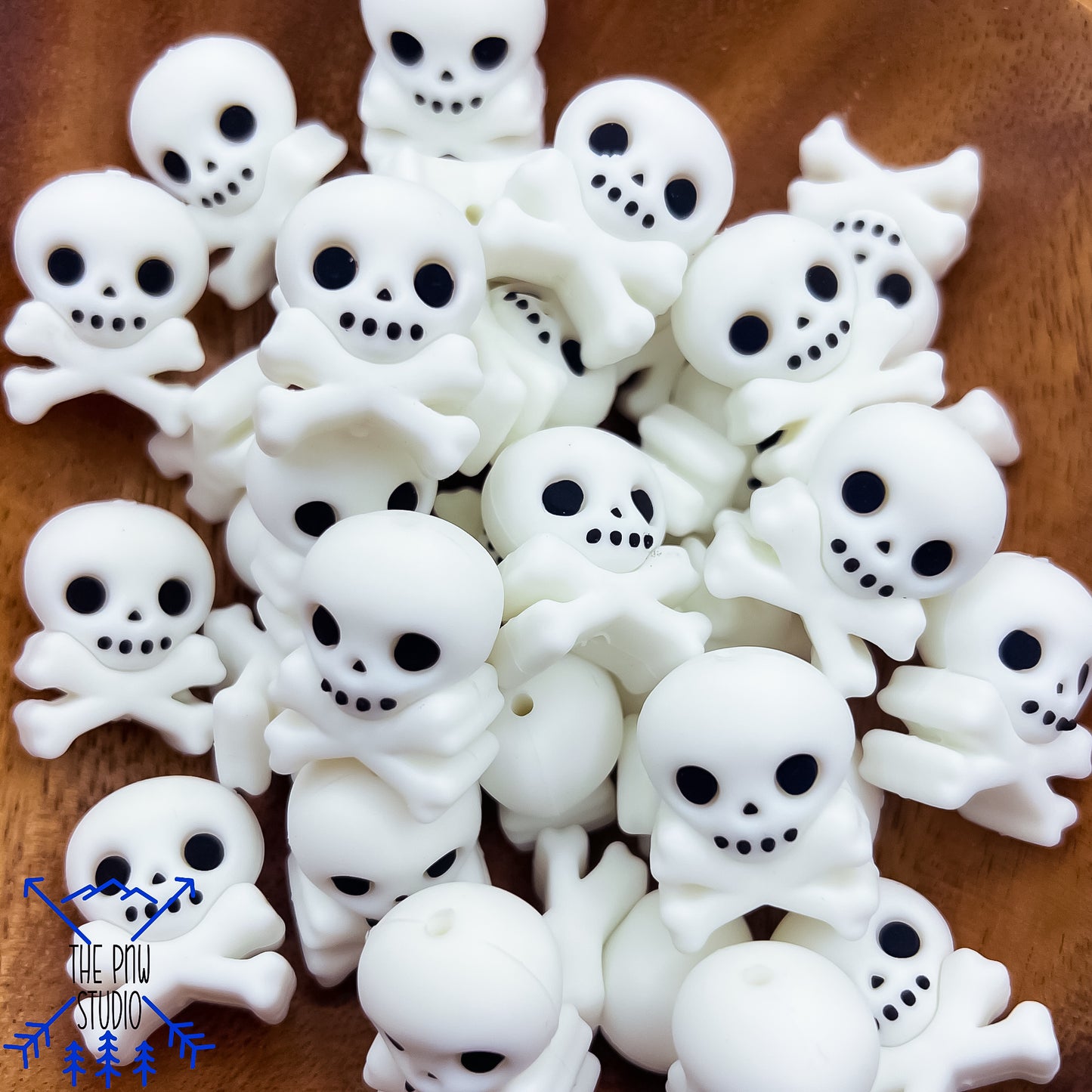 3D skull focal bead