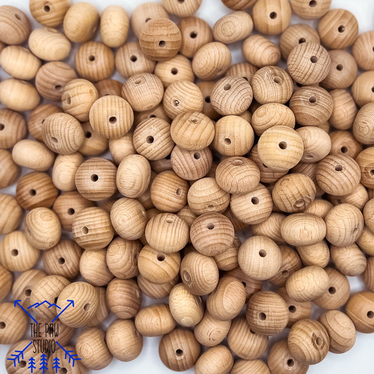 Beech Abacus bead 22mm