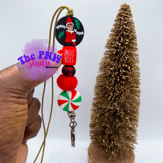 Scout Elf Christmas Lanyard- Premade RTS