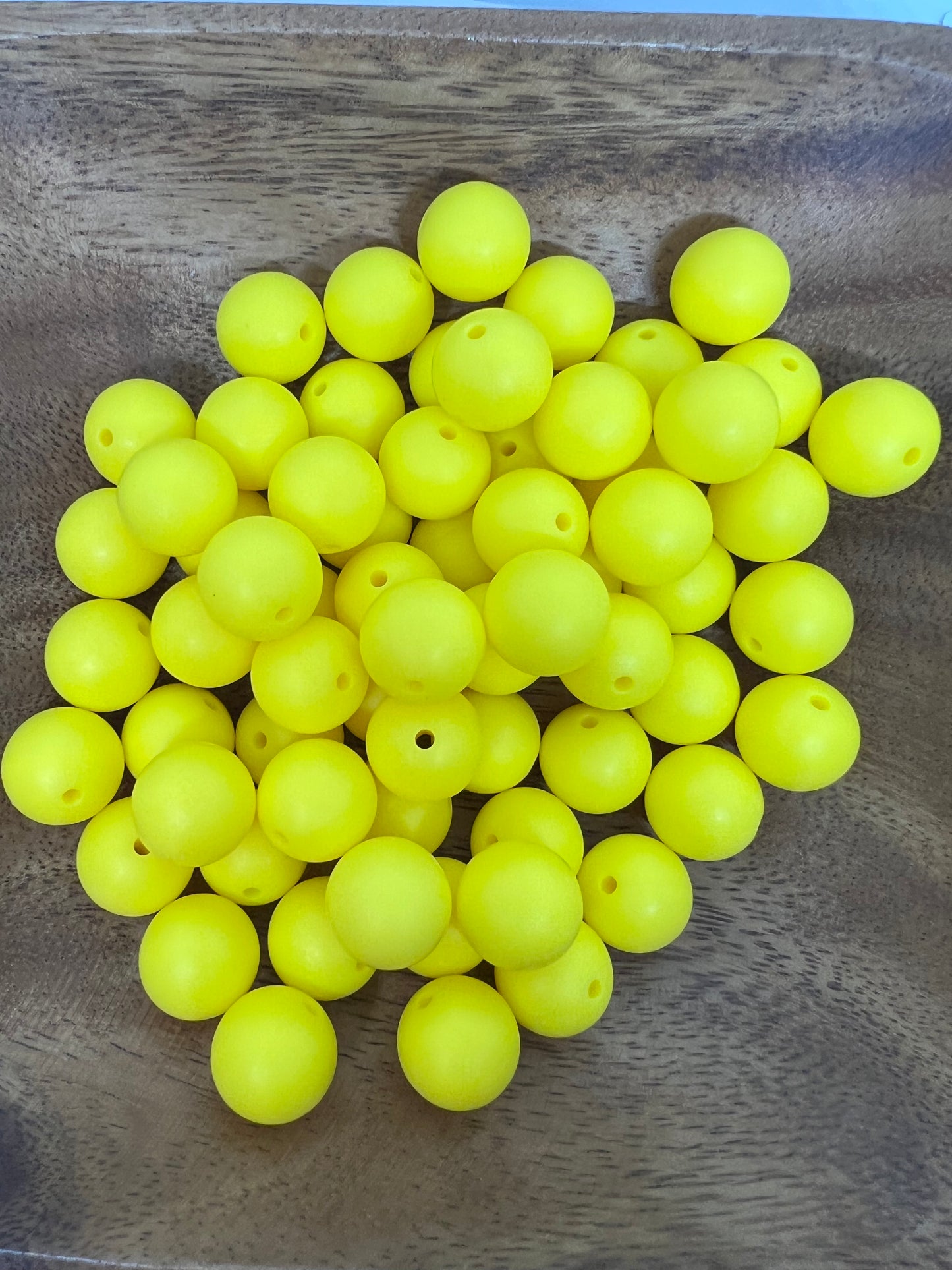 15mm Yellow beads