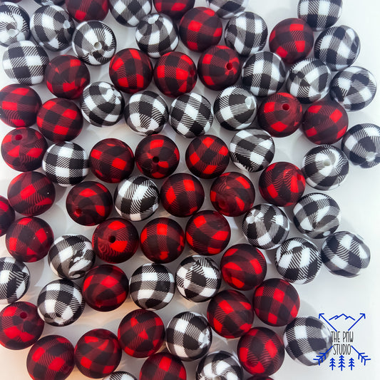 15mm plaid bead