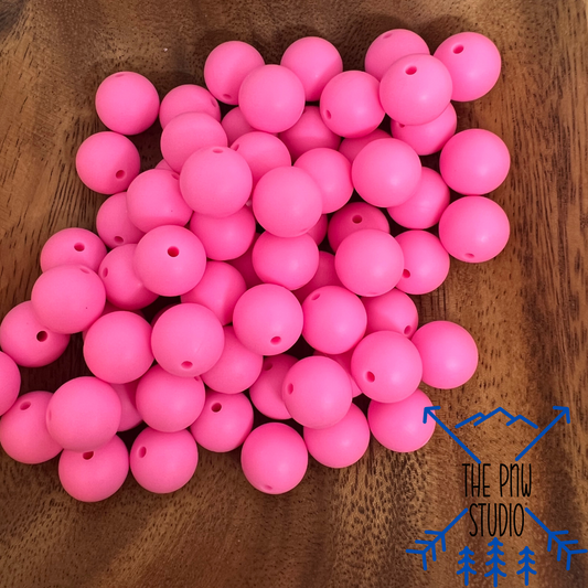 15mm Doll pink beads